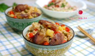 Assorted Sausage Braised Rice recipe