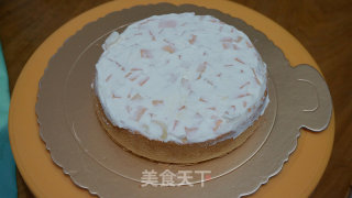 Gradient Cream Decorated Cake recipe