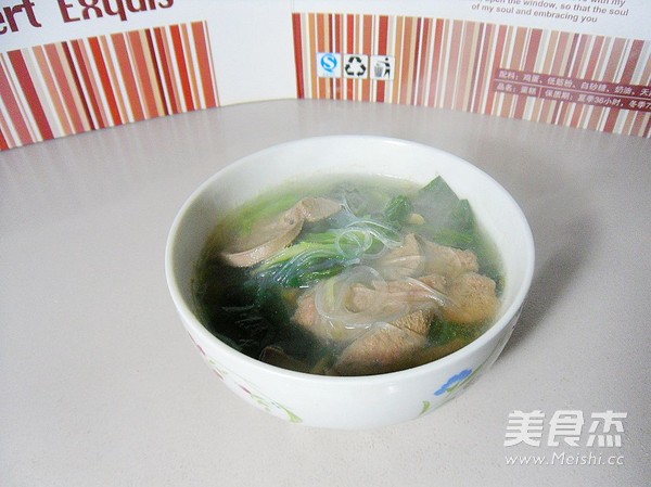 Vermicelli, Spinach and Pig Liver Soup recipe