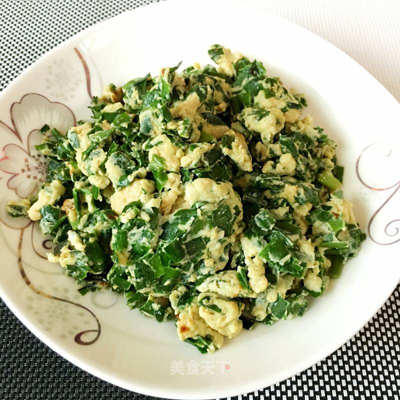 Scrambled Eggs with Leek recipe