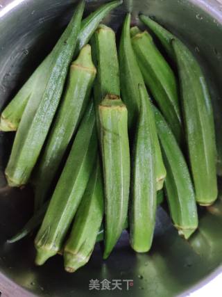 Scallion Okra recipe