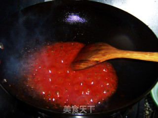 Sweet and Sour Tomato and Apple Meat Slices recipe
