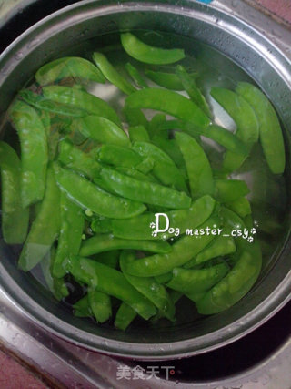 【fried Pork with Snow Pea】 recipe