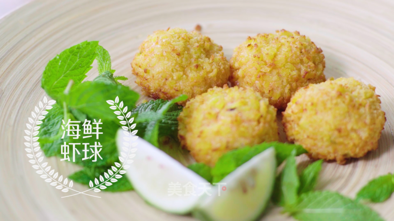 Oil-free Seafood Shrimp Balls recipe