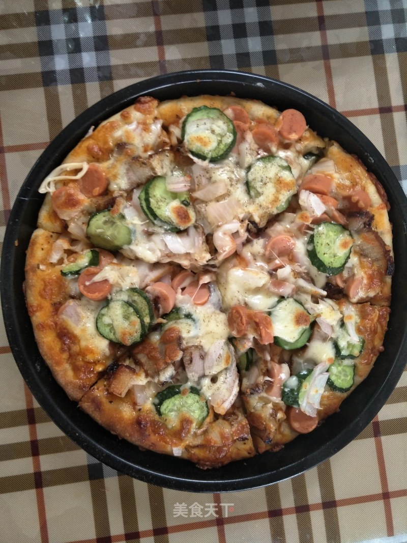 Barbecue Ham Pizza recipe