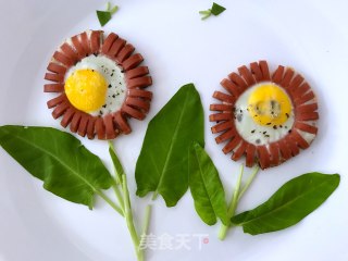 Ham Sausage Sun Egg recipe