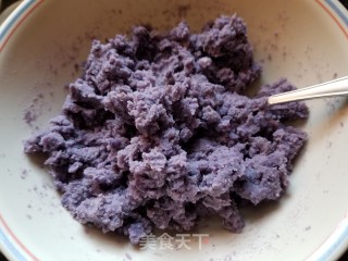 Purple Sweet Potato Sago Crystal Bag recipe