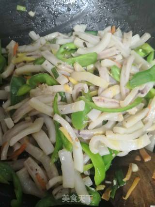 Green Pepper Squid Rings recipe