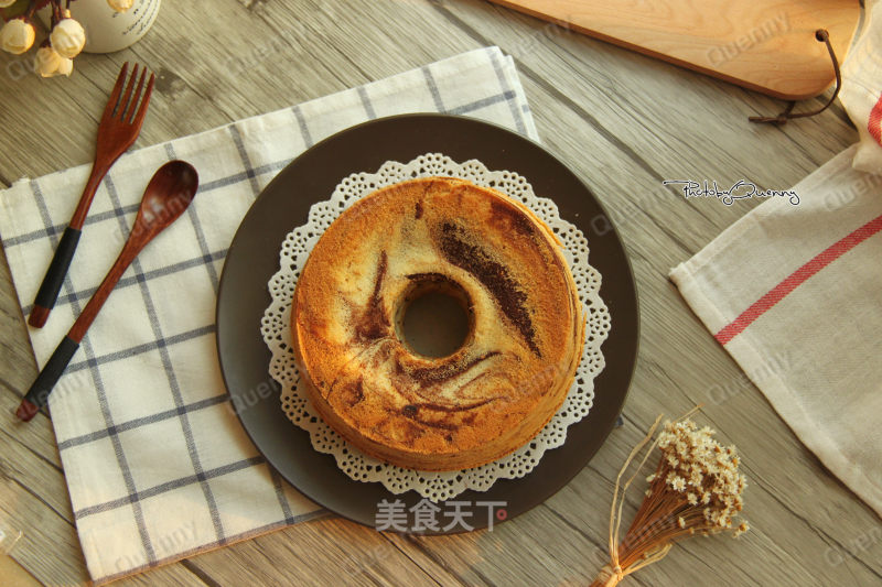 【tianjin】cocoa Marble Chiffon Cake recipe