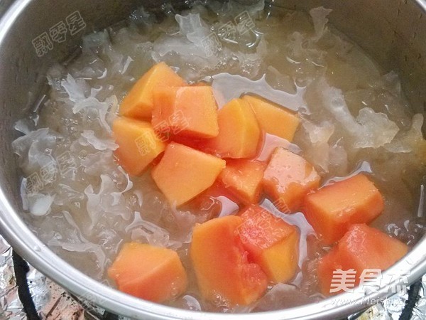 Papaya Snow Ear Soup recipe