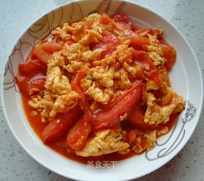 Scrambled Eggs with Tomatoes recipe