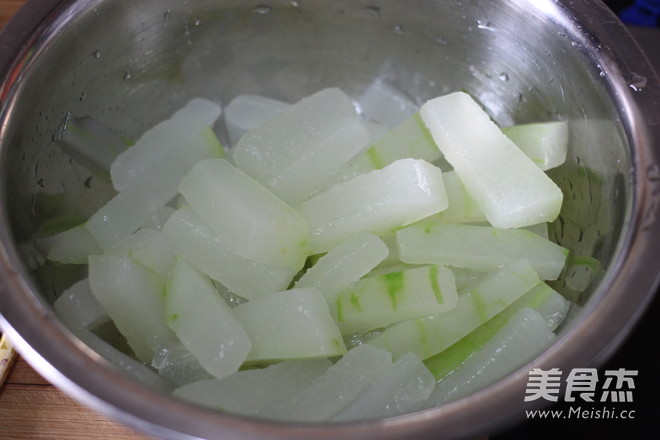 【winter Melon Strips with Orange Juice】 recipe