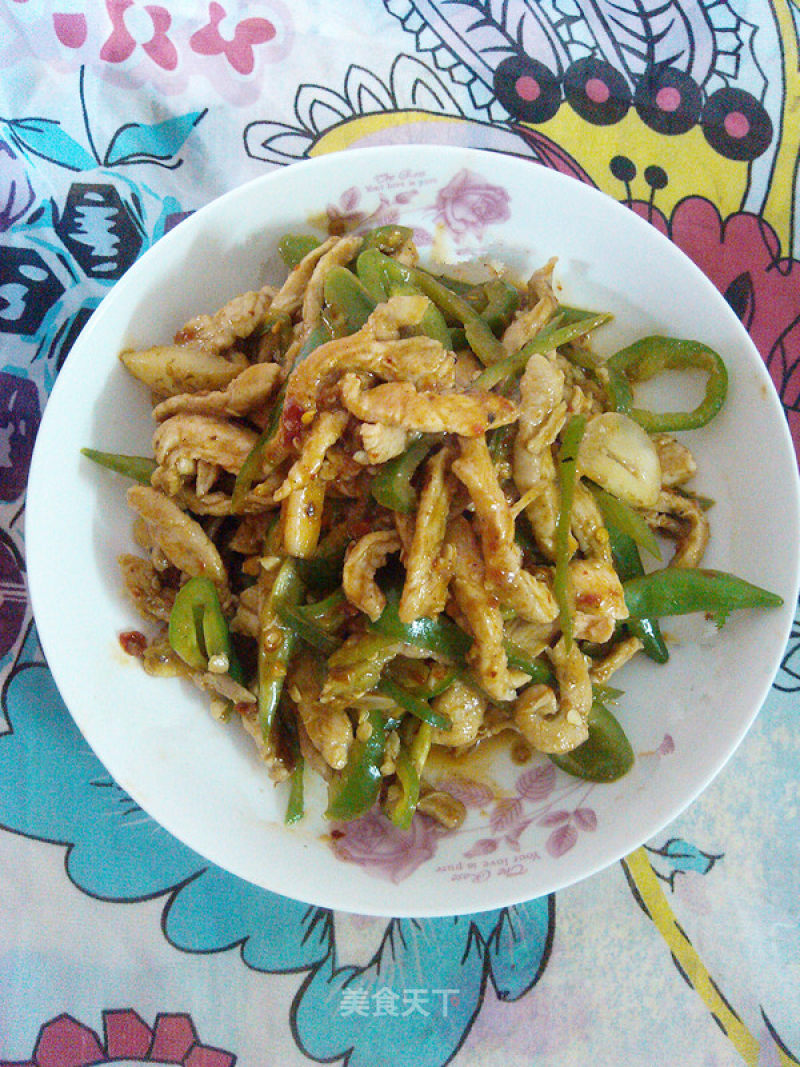 Green Pepper Shredded Pork recipe