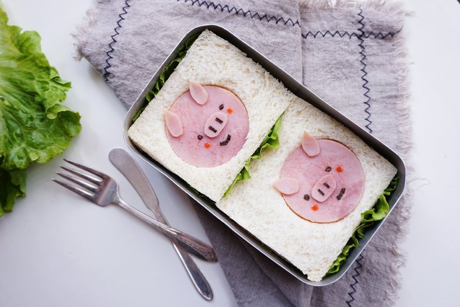 Piggy Sandwich (super Detailed Step-by-step Diagram) recipe