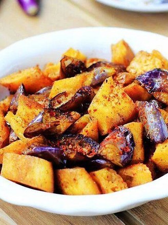 Fried Eggplant with Naan recipe