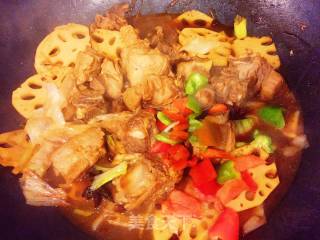 Braised Lotus Root with Pork Ribs Sauce recipe