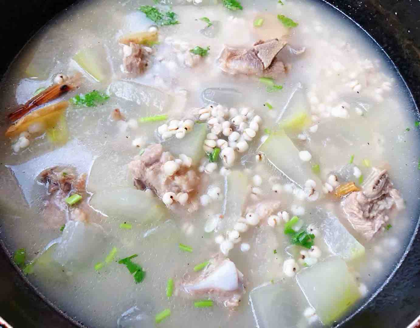 Winter Melon and Barley Pork Rib Soup recipe