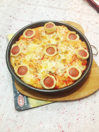 Grilled Sausage Pizza recipe