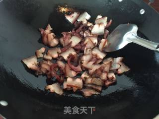 Stir-fried Bacon with Beans recipe