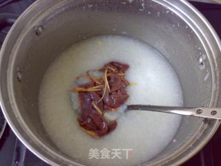 Walnut Pork Liver Congee recipe