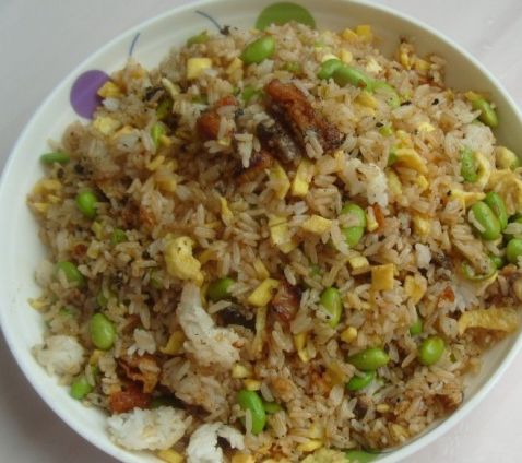 Fried Rice with Green Beans and Fish Flavor recipe