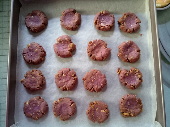 Easy Purple Sweet Potato Peanut Crisp recipe