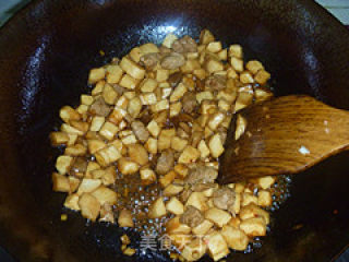 Fried Pork with Pleurotus Eryngii recipe