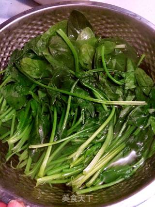 Sesame Oil Spinach recipe