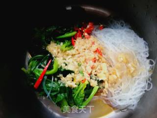 #团圆饭# Spinach Mixed with Vermicelli recipe