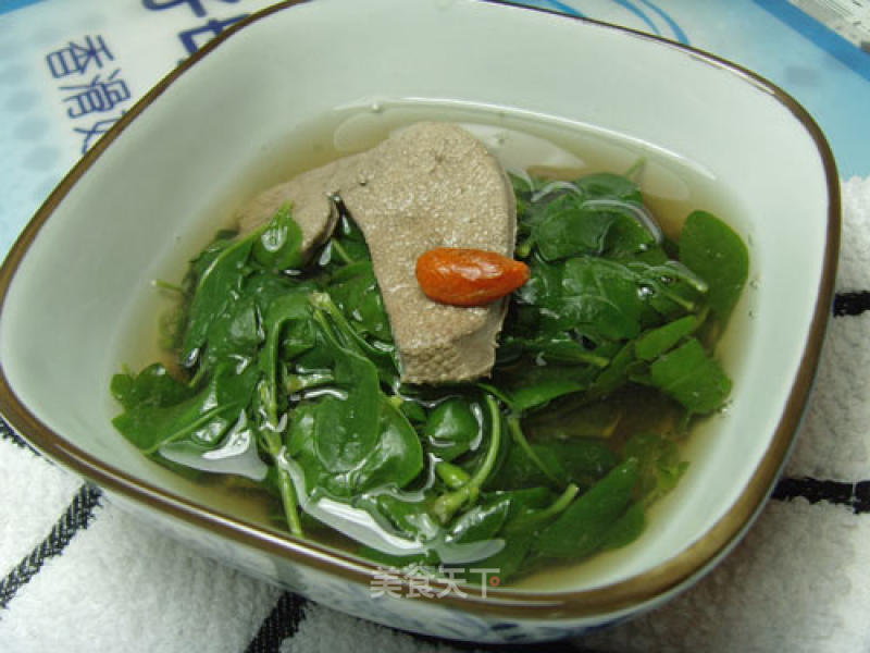 Wolfberry Pork Liver Soup recipe