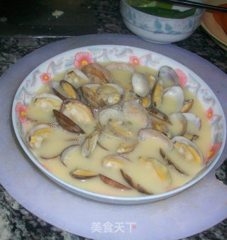 Steamed Egg with Clams recipe