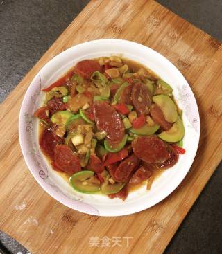 Zucchini Fried Sausage recipe