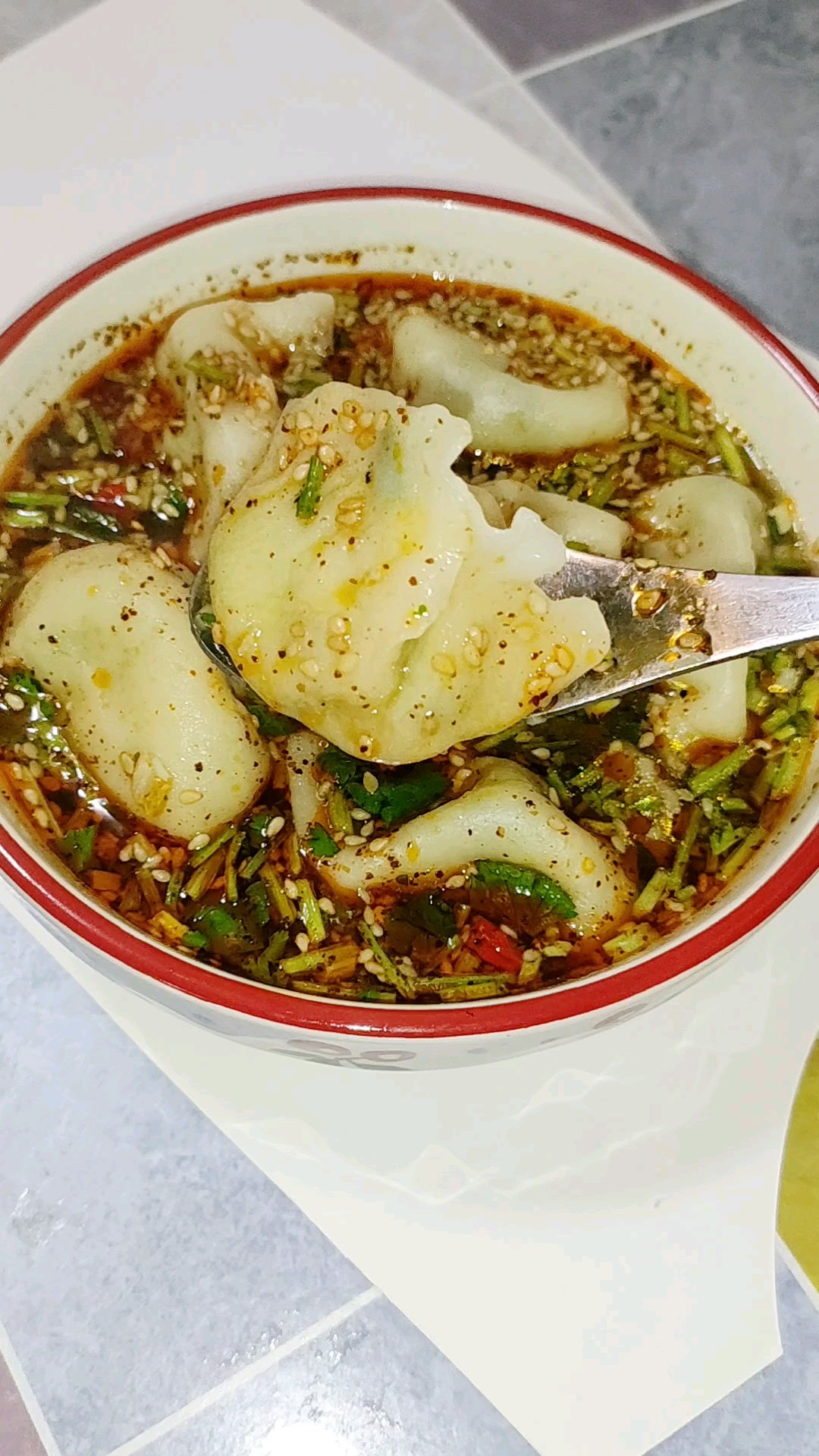 #冬至大如年# Sour Soup Dumplings with Great Appetite recipe