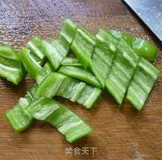 Stir-fried Baby Vegetables with Green Pepper and Ham recipe