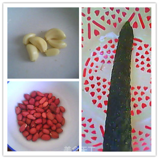 Simple Home Cooking-fried Cucumber Slices with Peanuts and Rice recipe