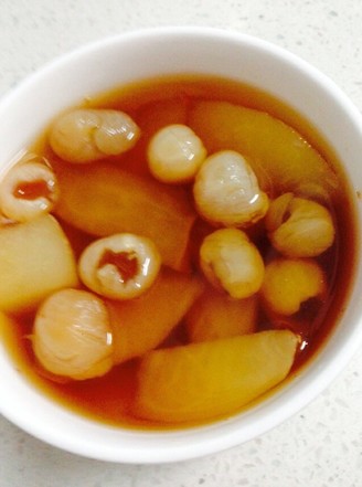 Brown Sugar Slices Longan Snow Pear Soup recipe