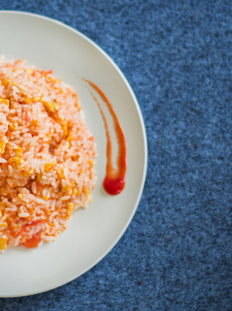Simple and Quick Tomato Fried Rice recipe