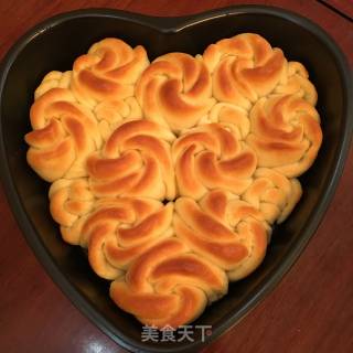 Heart Shaped Rose Bread recipe