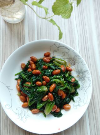 [sichuan] Spinach Mixed with Peanuts recipe