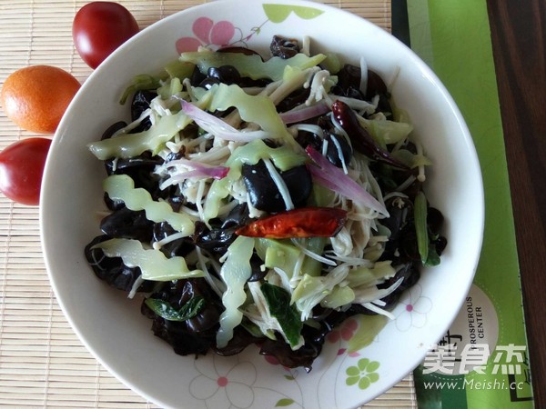 Fungus Enoki Mushroom with Cold Dressing recipe