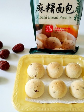 Red Date Mochi Bread