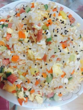 Salted Egg Fried Rice recipe