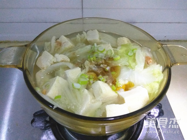 Cabbage Frozen Tofu Soup recipe