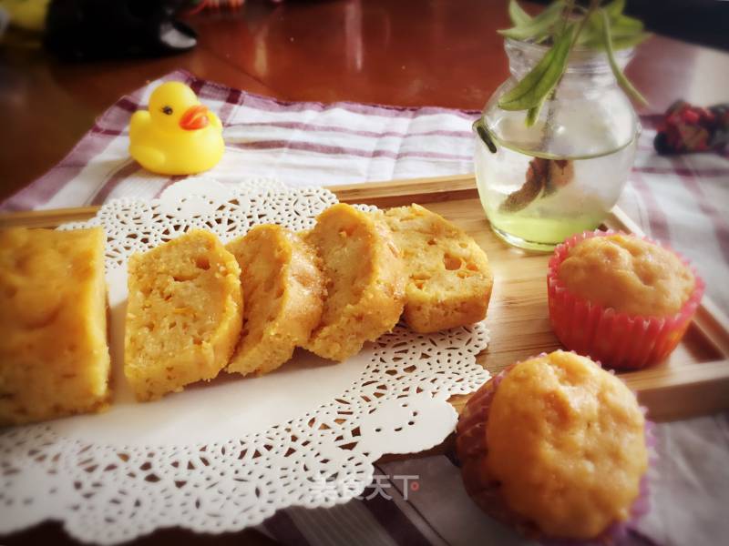 #aca烤明星大赛#mango Small Cakes ~ A Simple Quick Cake that Can Eat The Pulp recipe