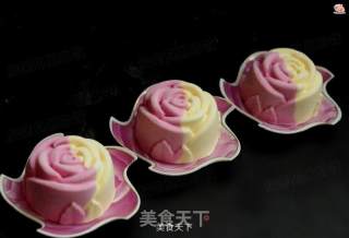 Red Heart Dragon Jelly Cheese Two-color Mousse recipe