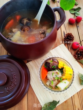 Kunbo Casserole Stewed Mushroom Pork Rib Soup recipe