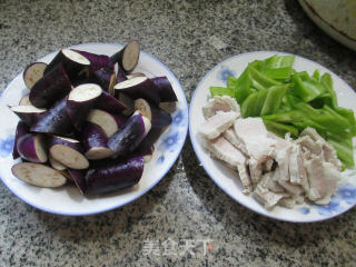 Fried Eggplant with Pork and Hot Pepper recipe