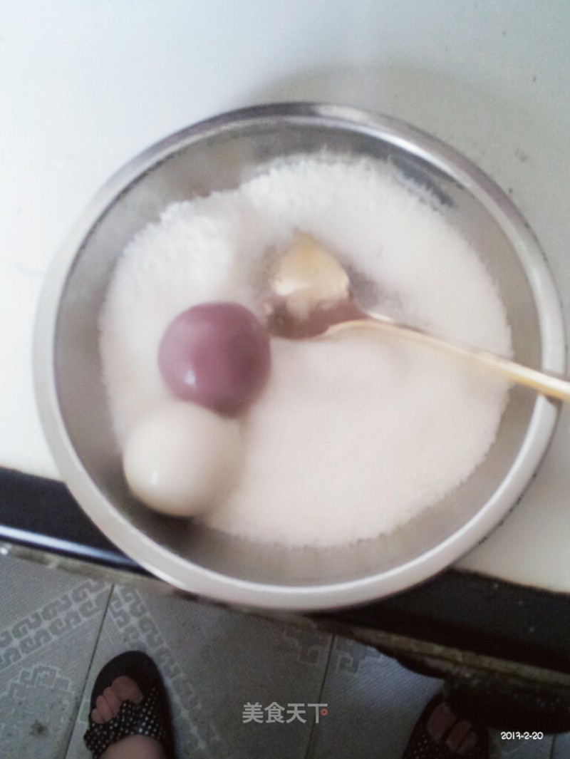 Five Minutes Fast Lantern Festival-two-color Burst Glutinous Rice Cakes. recipe
