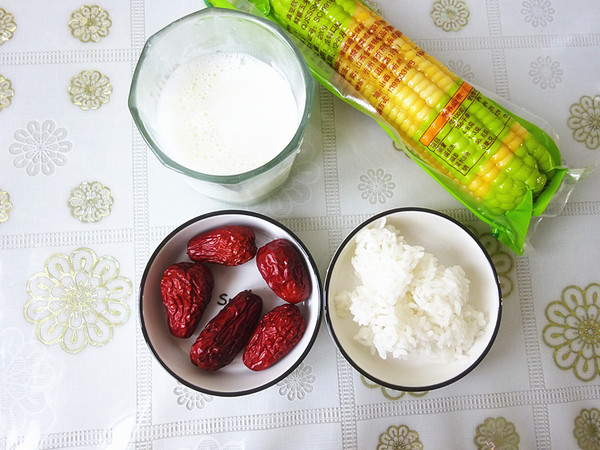 Milky Fresh Corn and Red Date Juice recipe