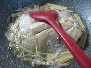 Mung Bean Sprouts Yuba Noodle Soup recipe